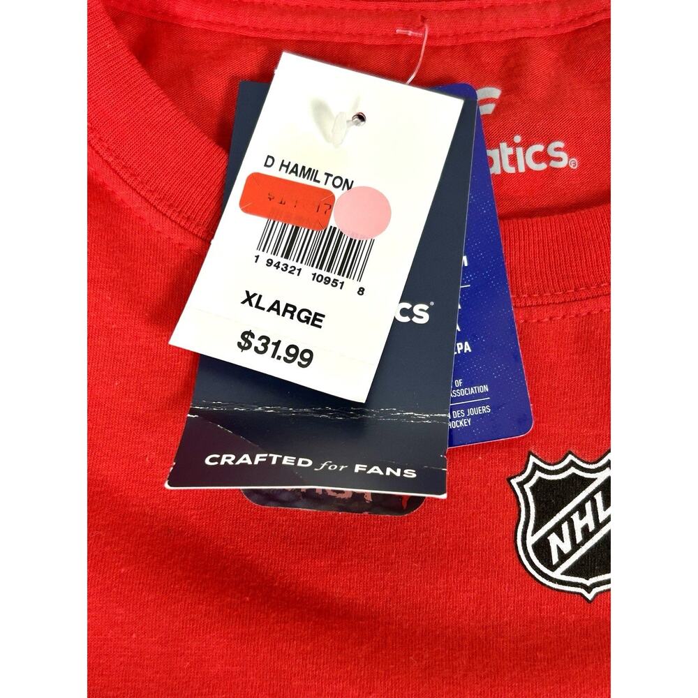 Brand New Fanatics NHL Carolina Hurricanes Men's XL Dougie Hamilton #19 NWT - Picture 3 of 9